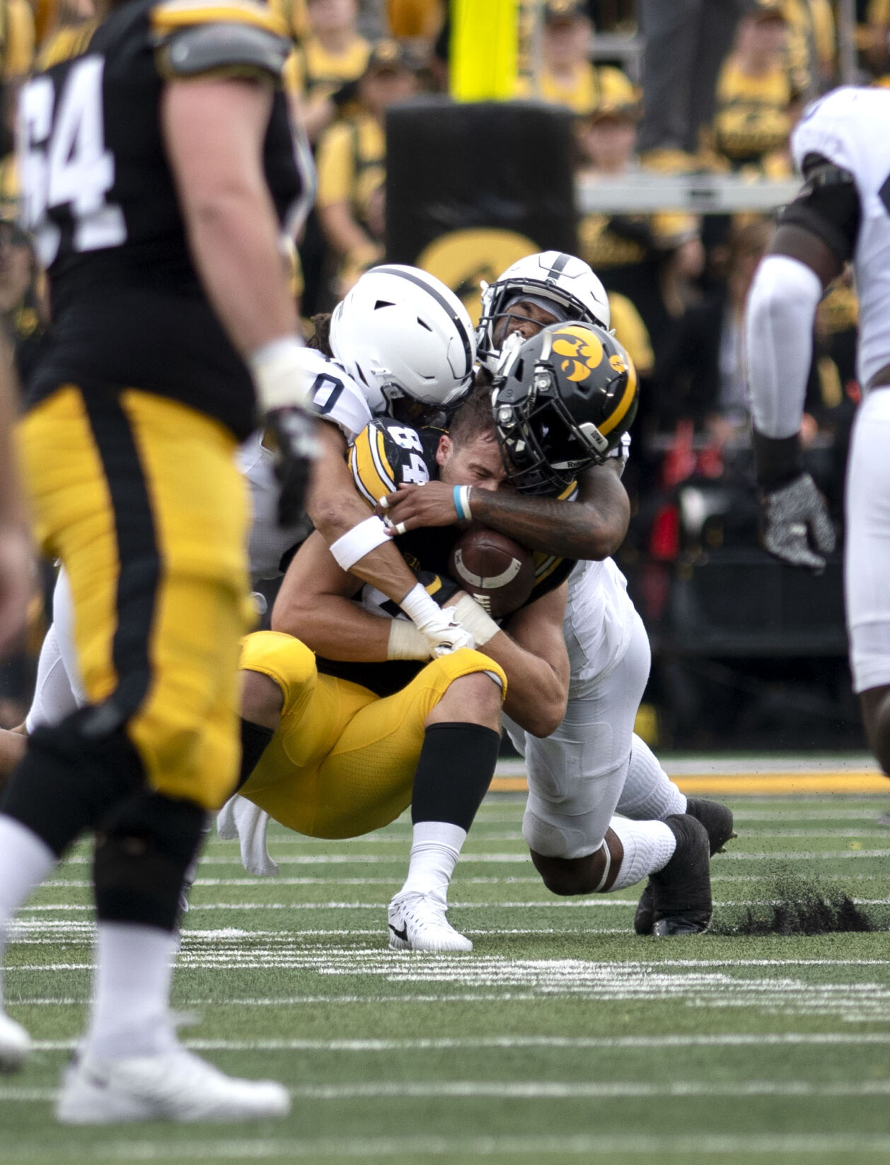 Penn State football vs. Iowa, Sutherland (0) & Brooks (13)